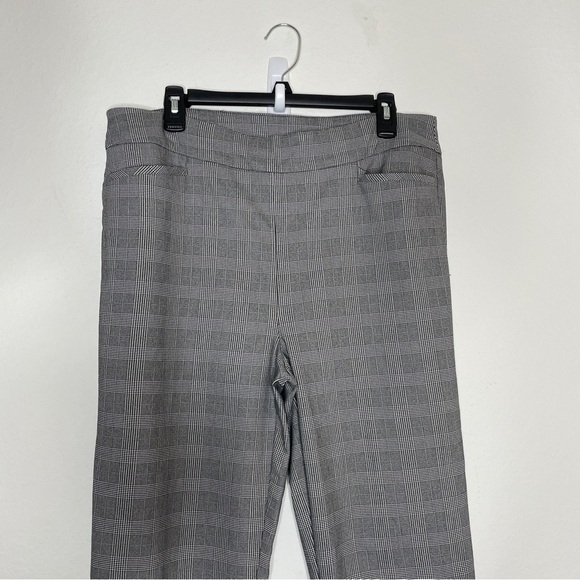 Chico's Brigitte Slim Ankle Pants Glen Plaid Size 12 Stretch - Picture 3 of 8